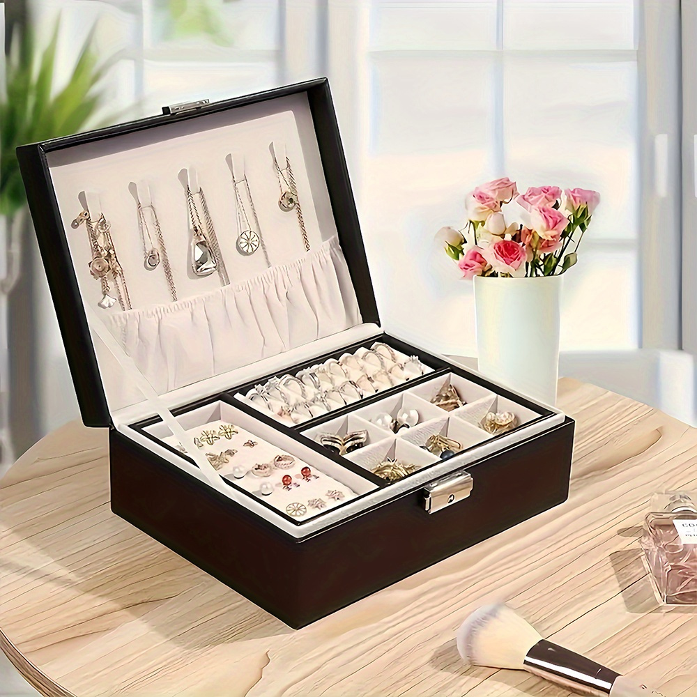Luxurious Santa Claus Jewelry Box, Multi-Compartment Storage